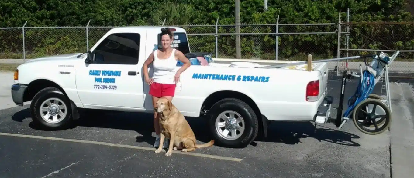 Clearly Dependable Pool Service with Truck